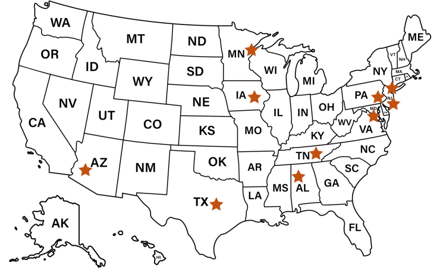 COPEWELL In Practice Map COPEWELL In Practice Map